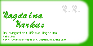 magdolna markus business card