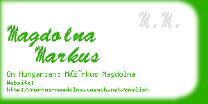 magdolna markus business card